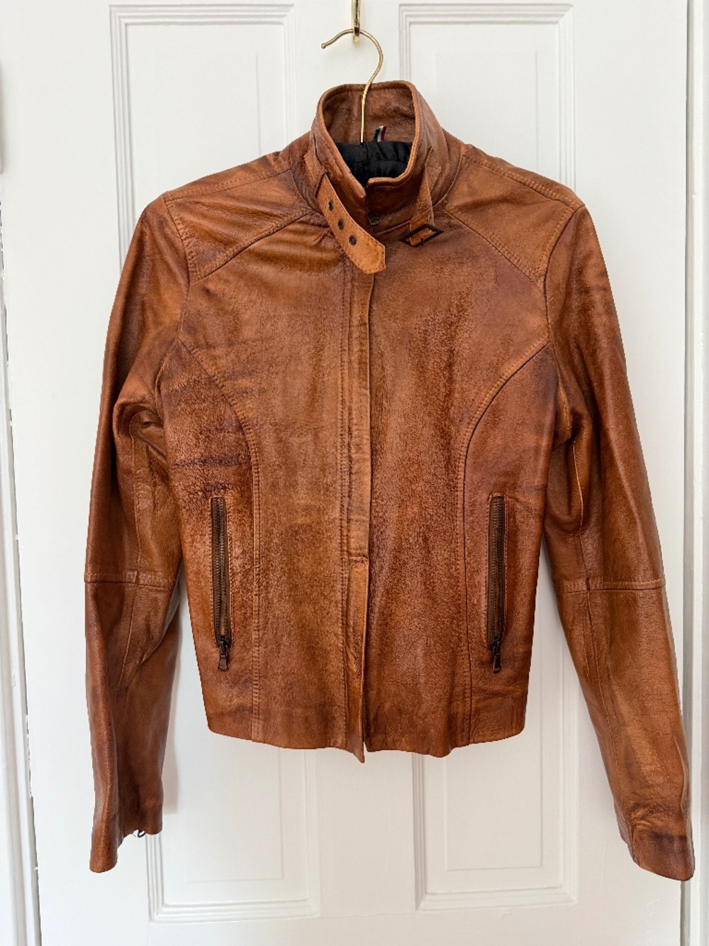 Brown Leather jacket, purchased in Italy